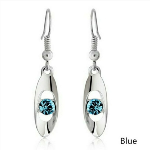 🎀Stunning 925 Crystal Droplet Earrings - Picture 6 of 8
